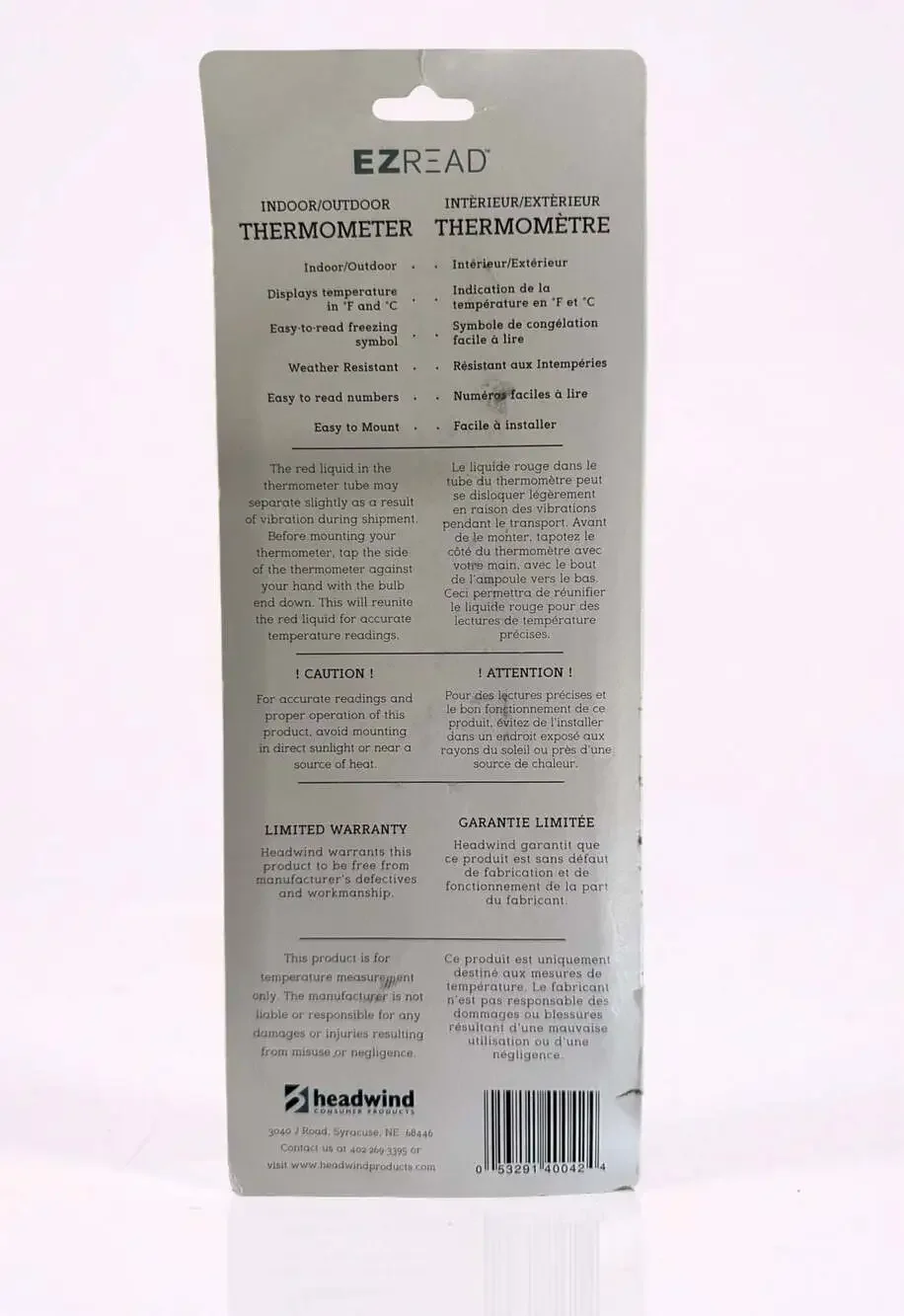 EZREAD Indoor/Outdoor 4th of July Celebration Thermometer